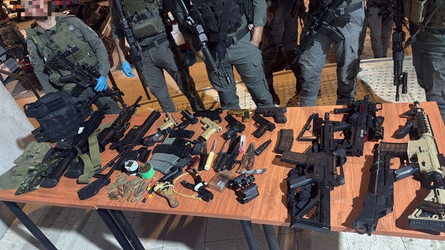 ضبط أسلحة ومخدرات واعتقالات في اللد، تل أبيب، حولون، أبو ديس، الكرمل، عسفيا، البحر الميت